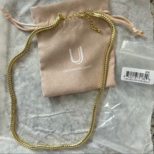 Uncommon James gold Bold Snake Chain Necklace NWT